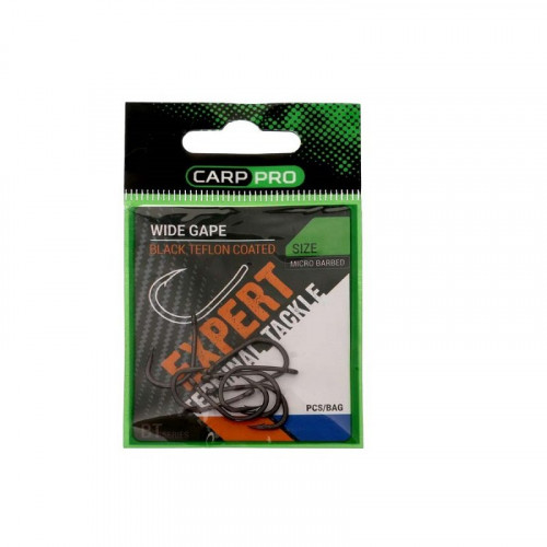 Крючок CARP PRO Black Teflon Wide Gape №6 7шт