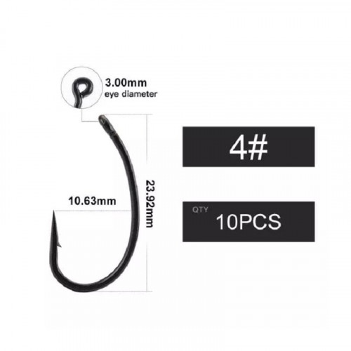 Крючок Carpking Gnippen №4 ( уп. 10шт.) CK9001-04