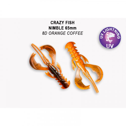 Приманка Crazy Fish NIMBLE 2,5  44-65-8d-6  7у