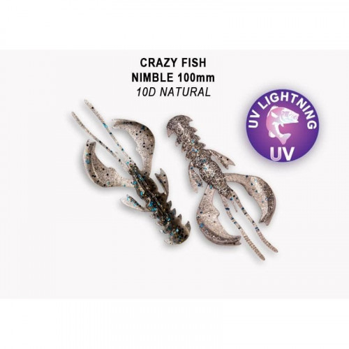Приманка Crazy Fish Nimble 4 43-100-10d-6-V кальмар 5y