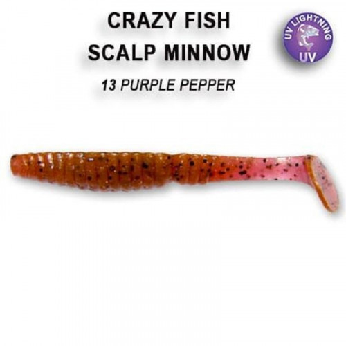 Приманка Crazy Fish Scalp minnow 3.2 7-80-13-6 кальмар 5y