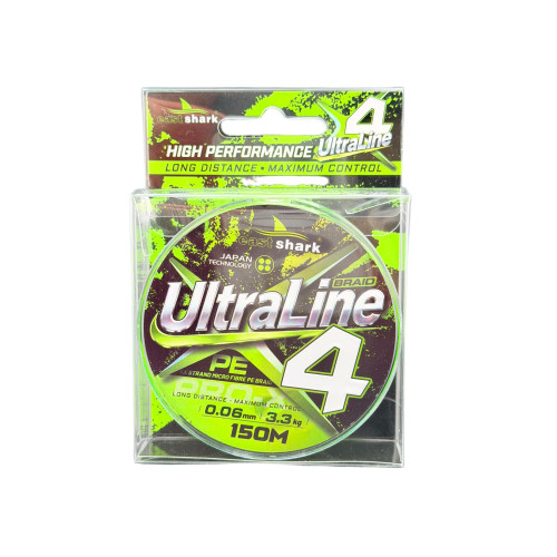Шнур EastShark Ultra Line X4 150м 0,04мм зеленый