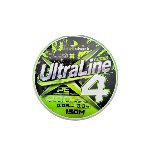 Шнур EastShark Ultra Line X4 150м 0,04мм зеленый