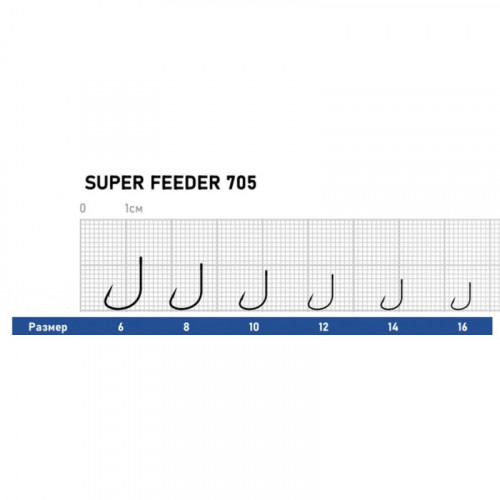 Крючок Dunaev Super Feeder 705 #14