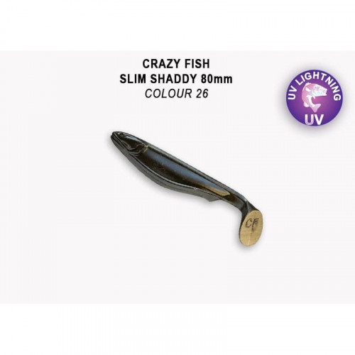 Приманка Crazy Fish SLIM SHADDY 3.2 56-80-26-7 5y