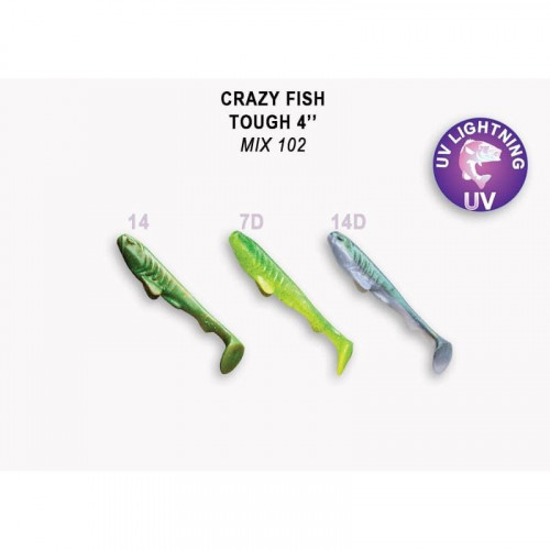 Приманка Crazy Fish TOUGH 4 48-100-M102-6 6у