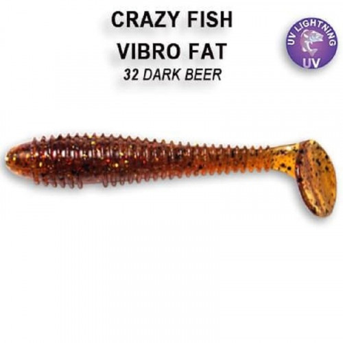 Приманка Crazy Fish Vibro fat 2.8 1-71-32-6 кальмар