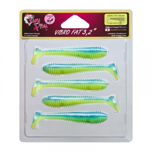 Приманка Crazy Fish VIBRO FAT 3,2 73-80-40d-6 5у