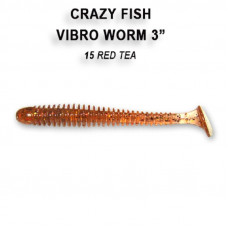 Приманка Crazy Fish VIBRO WORM 3 11-75-15-6 5у