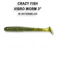 Приманка Crazy Fish VIBRO WORM 3 11-75-16-6 5у