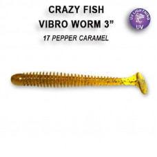 Приманка Crazy Fish VIBRO WORM 3 11-75-17-6 5у