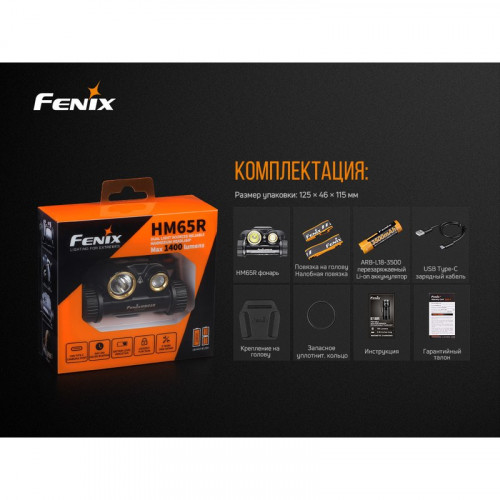 Фонарь Fenix HM65R