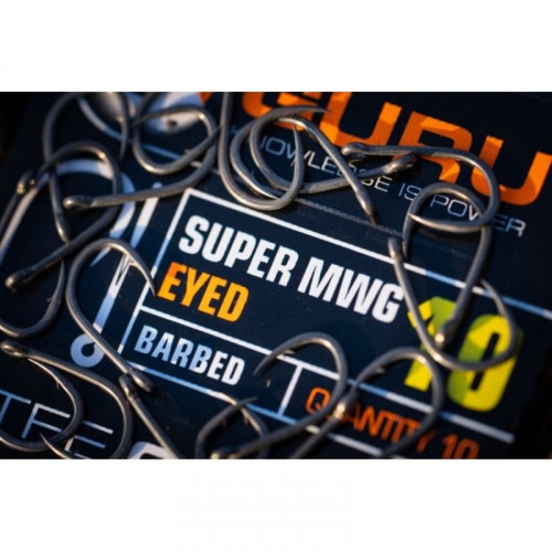 Крючок GURU Super MWG Eyed №16 с бородкой