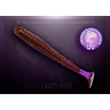 Приманка Crazy Fish VIBRO WORM 3,4   12-8,5-12-6