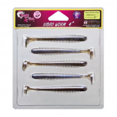 Приманка Crazy Fish VIBRO WORM 4 75-100-3d-6 5у