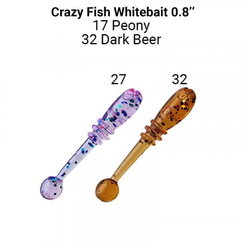 Приманка Crazy Fish Whitebait 0.8 16-20-27-6 16-20-32-6 кальмар 20y