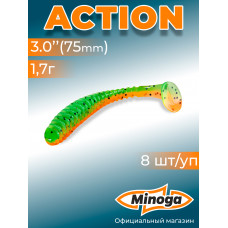 Приманка Minoga ACTION 3,0"(8шт) 75мм, 1,7гр цвет 623