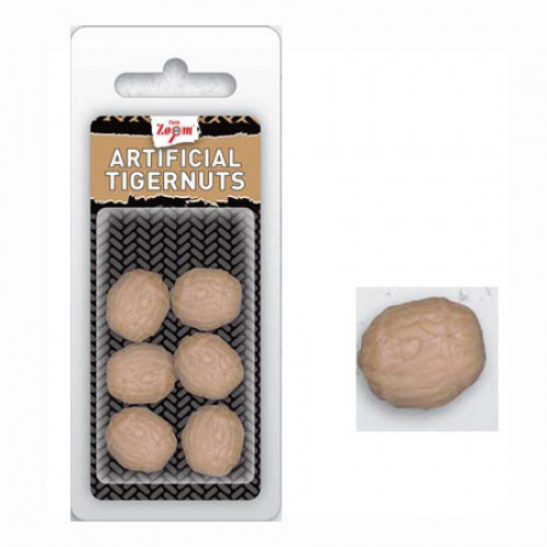 CZ Artificial Tigernuts, 15mm, 6pcs (искусственный тигровый орех)