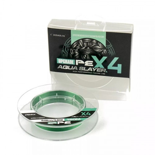 Шнур Caiman 4X PE Aqua Slayer 150m 0,08мм