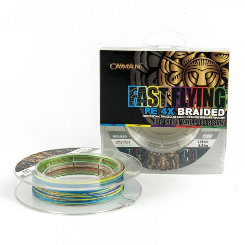Шнур Caiman Fast flying 4PE 0,08 мм 150 м Multicolor 225501