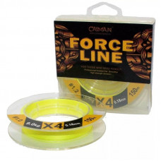 Шнур Caiman Force Line 150м 0,12мм #0.6 жёлтый 185510