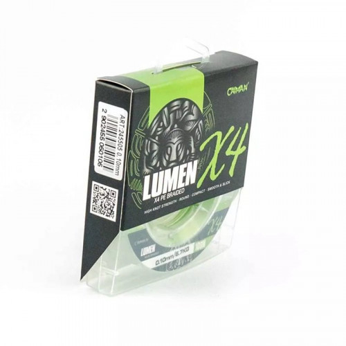 Шнур Caiman Lumen 100м 0,10мм  зеленый