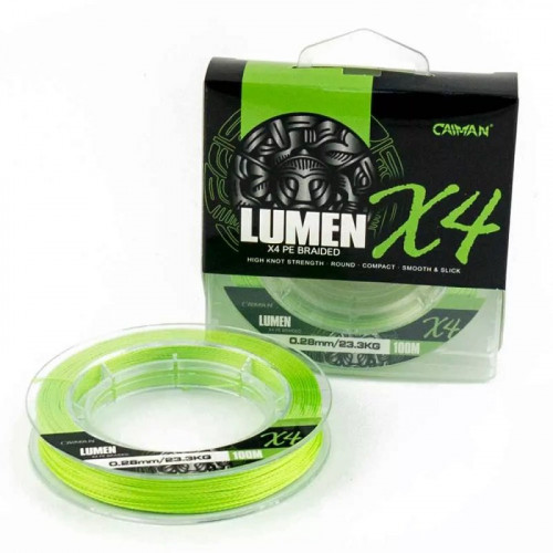 Шнур Caiman Lumen 100м 0,28мм  зеленый