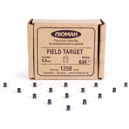 Пули Люман Field Target 0,55 1250 шт кругло-е