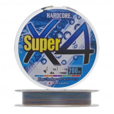 Шнур Duel PE Hardcore Super X4 200m 5Color №1.2 9.0kg