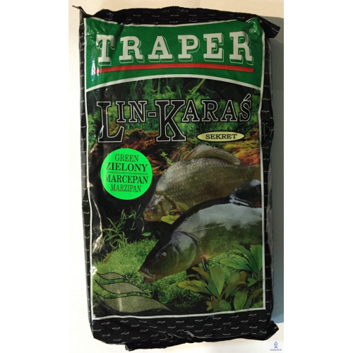 Прикормка Traper 1кг Sekret Линь-Карась марципан зеленый