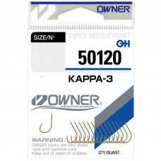 OWNER Крючок Kappa-3 brown №8 15шт