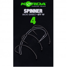 Крючок KORDA Spinner PTFE №4 с бородкой 10шт