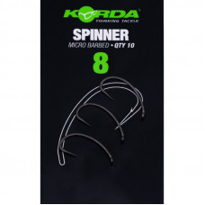 Крючок KORDA Spinner PTFE №8 с бородкой 10шт