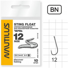 Крючок Nautilus Float Червь 1112BN №12