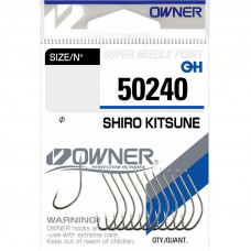 Крючок OWNER Shiro Kitsune nickel №10 15шт