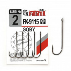 Крючок одинарный Fanatik FK-9115 GOBY №2
