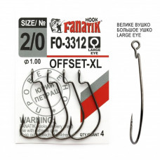 Крючок офсетный Fanatik FO-3312 Офсетник №2/0 XL