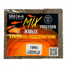 Жмых ПОСЕЙДОН “MIX” 0,5 кг ГОРОХ