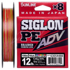 Шнур Sunline Siglon PE ADV х8 150m (мульти.) #0.6/0.132mm 8lb/3.6kg