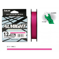 Шнур плетенный SUNLINE ALMIGHT 150m Pink #0.4 7.2lb 545681