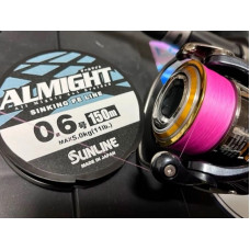 Шнур плетенный SUNLINE ALMIGHT 150m Pink #0.8 13lb 545704