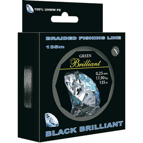 Шнур плетеный Aqua Black Brilliant 0.08m 135m