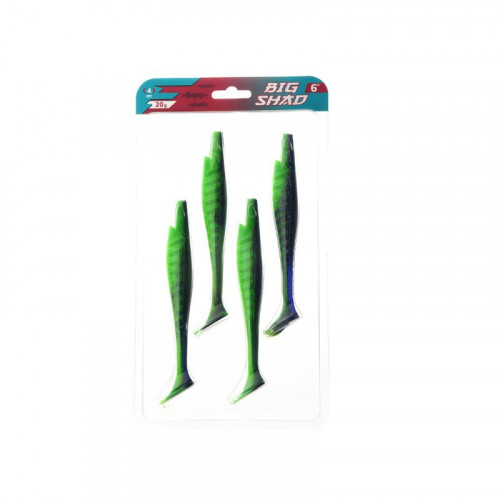 FLAGMAN Виброхвост Big Shad 6" #004 15,2см 4шт