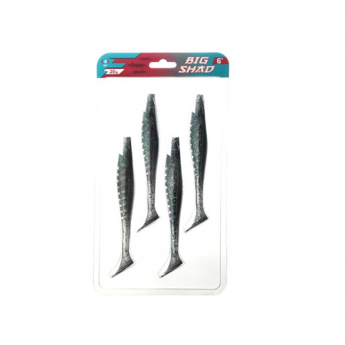 FLAGMAN Виброхвост Big Shad 6" #006 15,2см 4шт