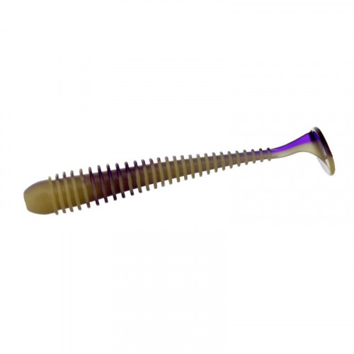 FLAGMAN Виброхвост Mystic Fish 4" #0527 Violet/Lime Chartreuse 10см 4шт