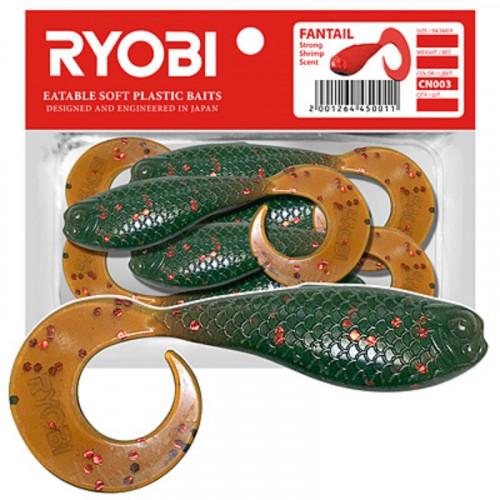 Риппер-твистер Ryobi FANTAIL (62mm), цвет CN003 (old whiskey), (5шт)