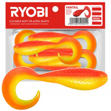 Риппер-твистер Ryobi FANTAIL (62mm), цвет CN008 (jungle cock), (5шт)