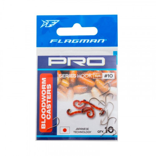 FLAGMAN Крючок Bloodworm Caster Pro №14 10шт