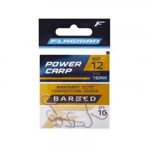 FLAGMAN Крючок Power Carp №8 10шт
