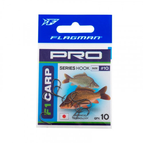 FLAGMAN Крючок Pro F1 Carp №10 10шт